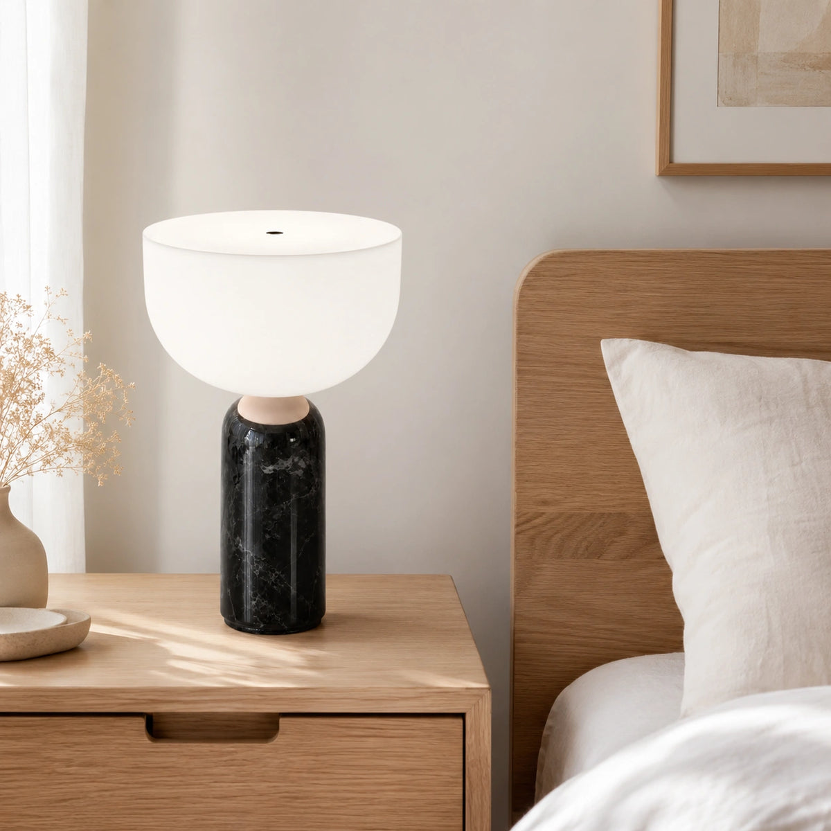 Lampe de chevet Marbre noir Scandinave