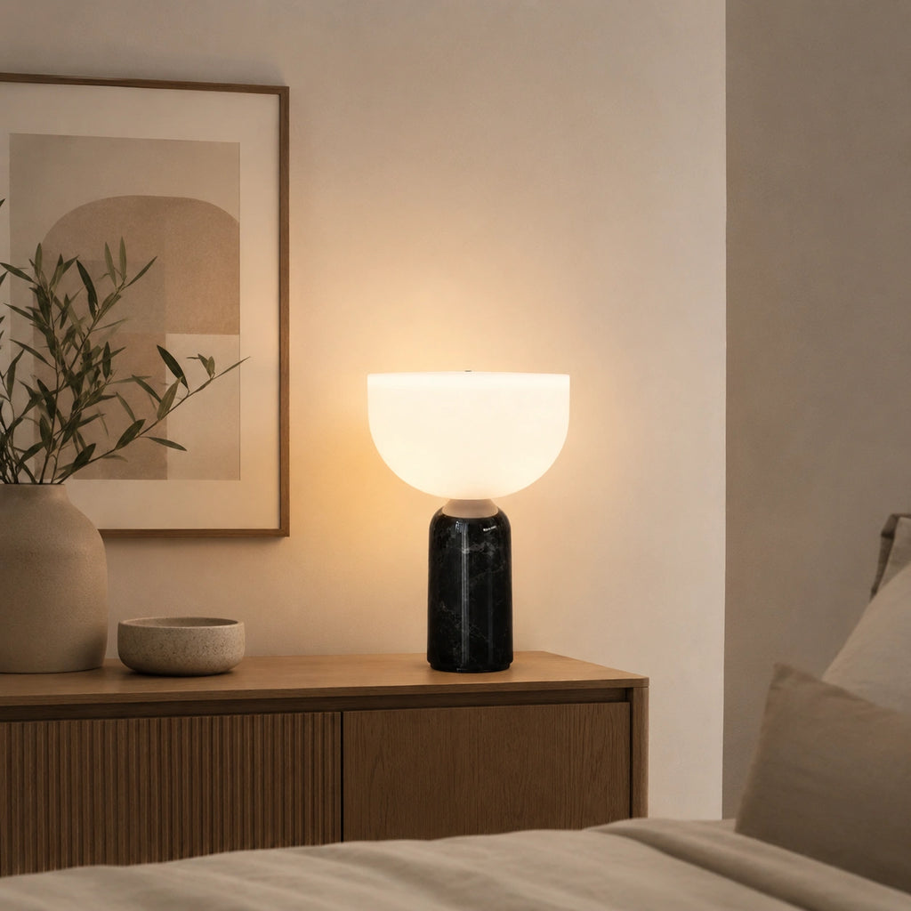 Lampe de chevet Marbre noir Scandinave