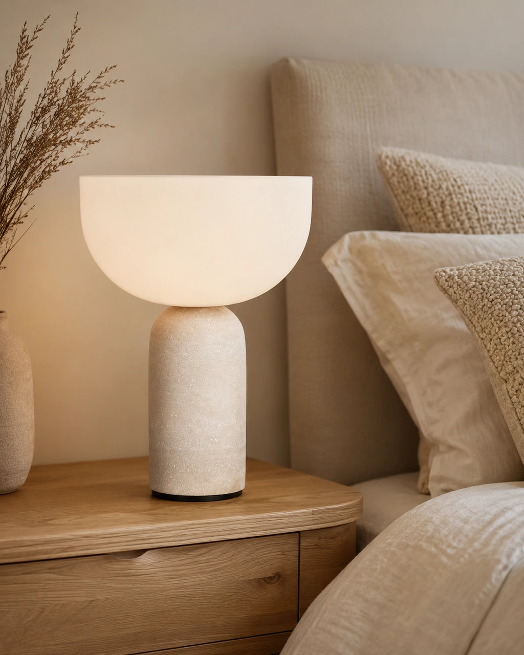 Lampe de chevet Marbre blanc Scandinave