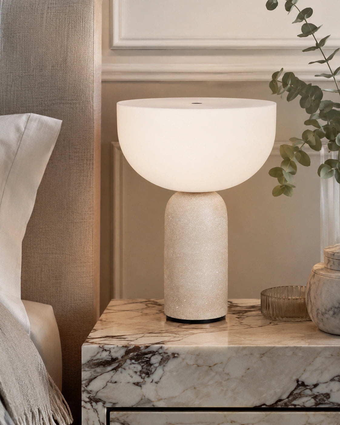 Lampe de chevet Marbre blanc Scandinave