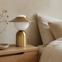 Lampe de chevet Métal Design Nordique Doré