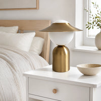 Lampe de chevet Métal Design Nordique Doré