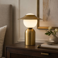 Lampe de chevet Métal Design Nordique Doré