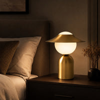 Lampe de chevet Métal Design Nordique Doré