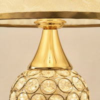 Lampe de chevet Cristal avec abat-jour Tissu