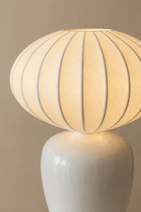 Lampe de chevet blanche en céramique