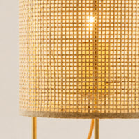 Lampe de chevet rotin trois pieds
