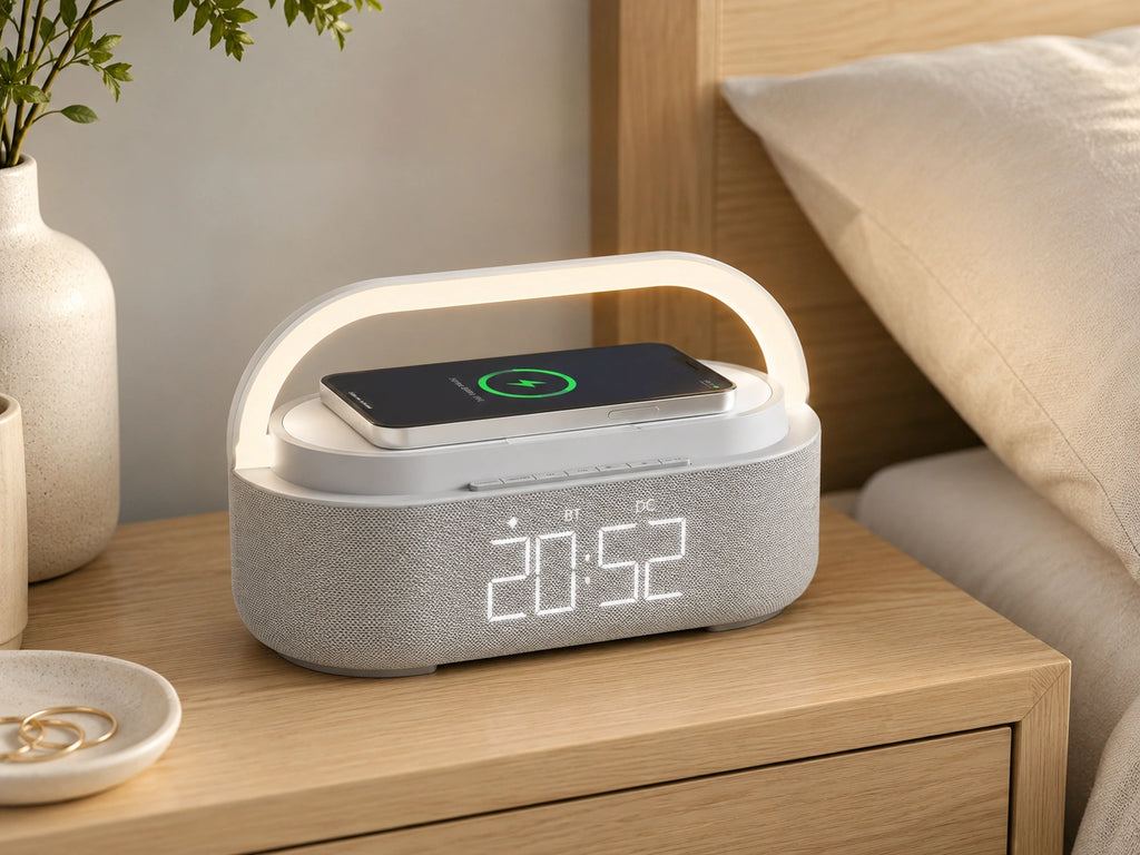 Lampe de chevet reveil Bluetooth