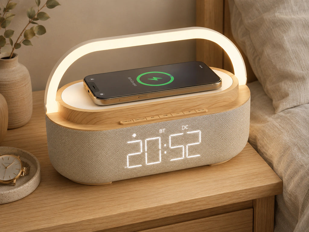 Lampe de chevet reveil Bluetooth