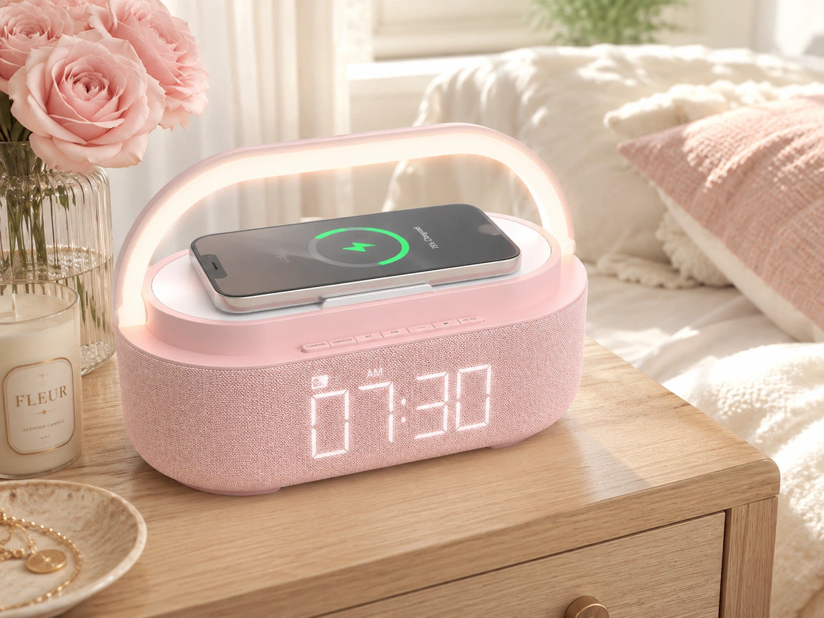 Lampe de chevet reveil Bluetooth