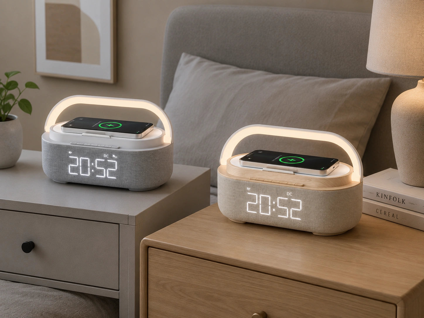 Lampe de chevet reveil Bluetooth