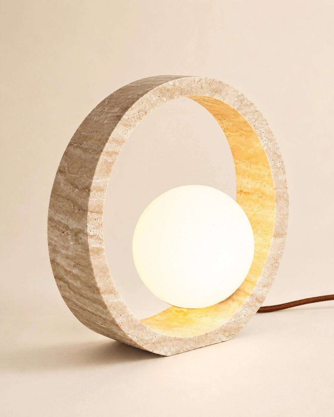 Lampe de Chevet Travertin Ronde