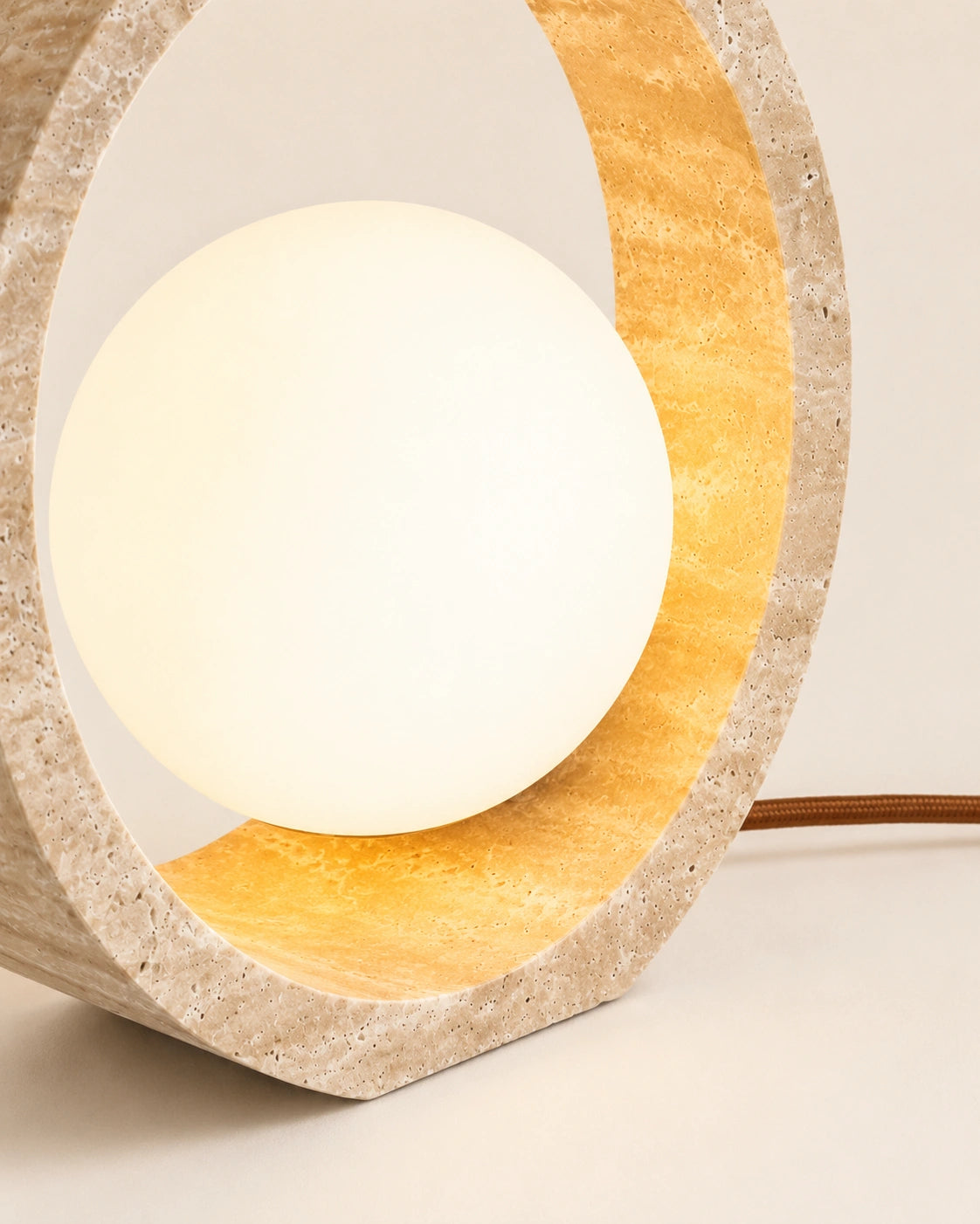 Lampe de Chevet Travertin Ronde