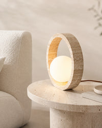 Lampe de Chevet Travertin Ronde