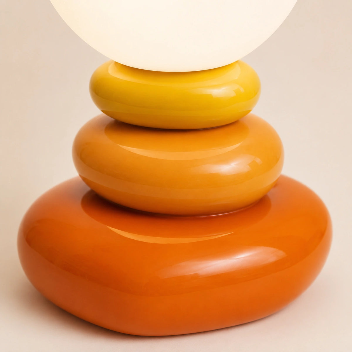 Lampe de chevet Scandinave Pierre Orange