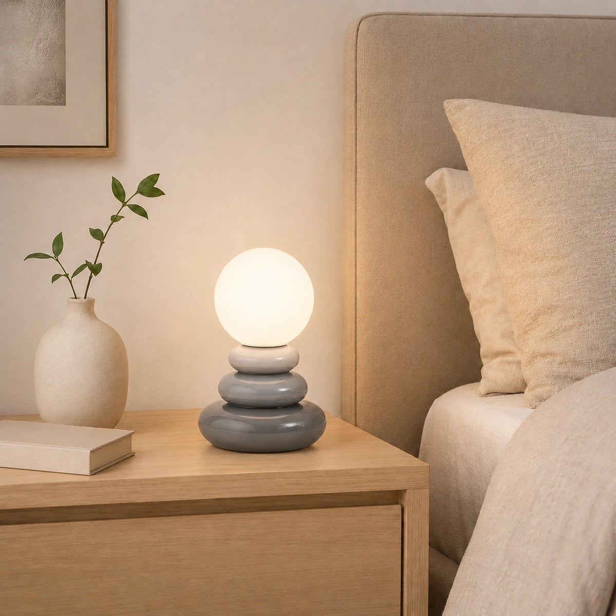 Lampe de chevet Scandinave Grise