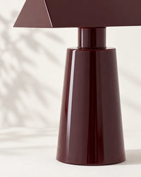 Lampe de chevet moderne rouge cerise