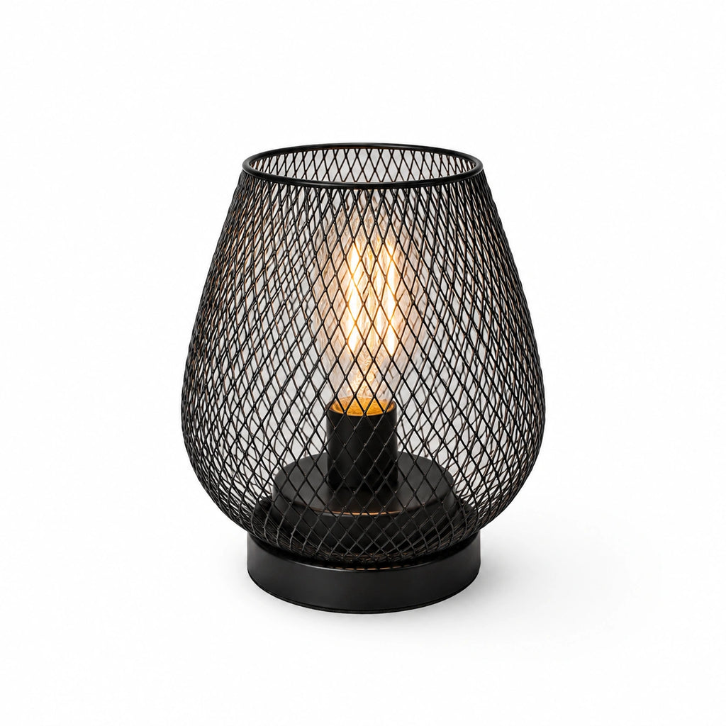 Lampe de chevet à pile style industriel