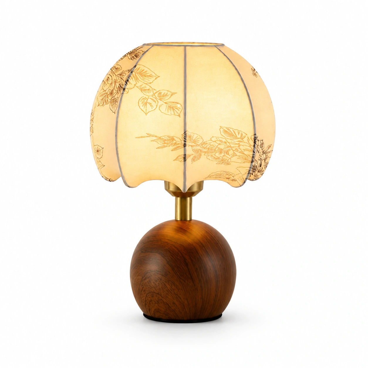 Lampe de chevet ancienne en bois