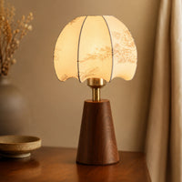 Lampe de chevet ancienne en bois