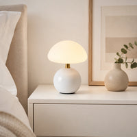 Lampe de chevet Blanche avec batterie