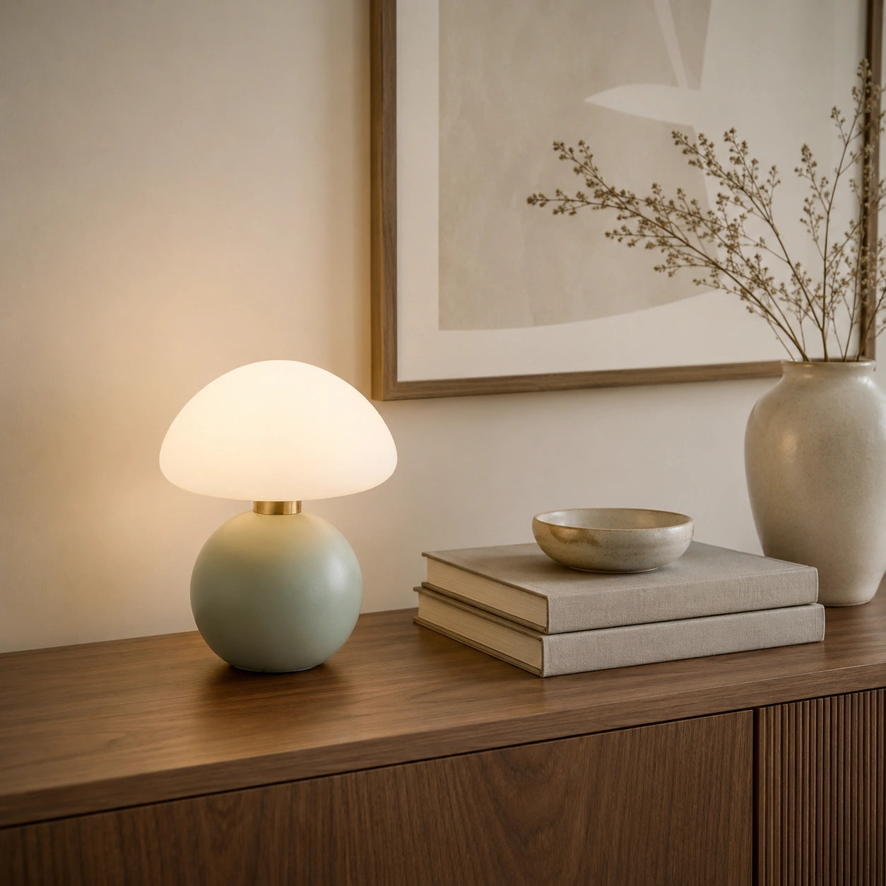 Lampe de chevet Verte avec Batterie