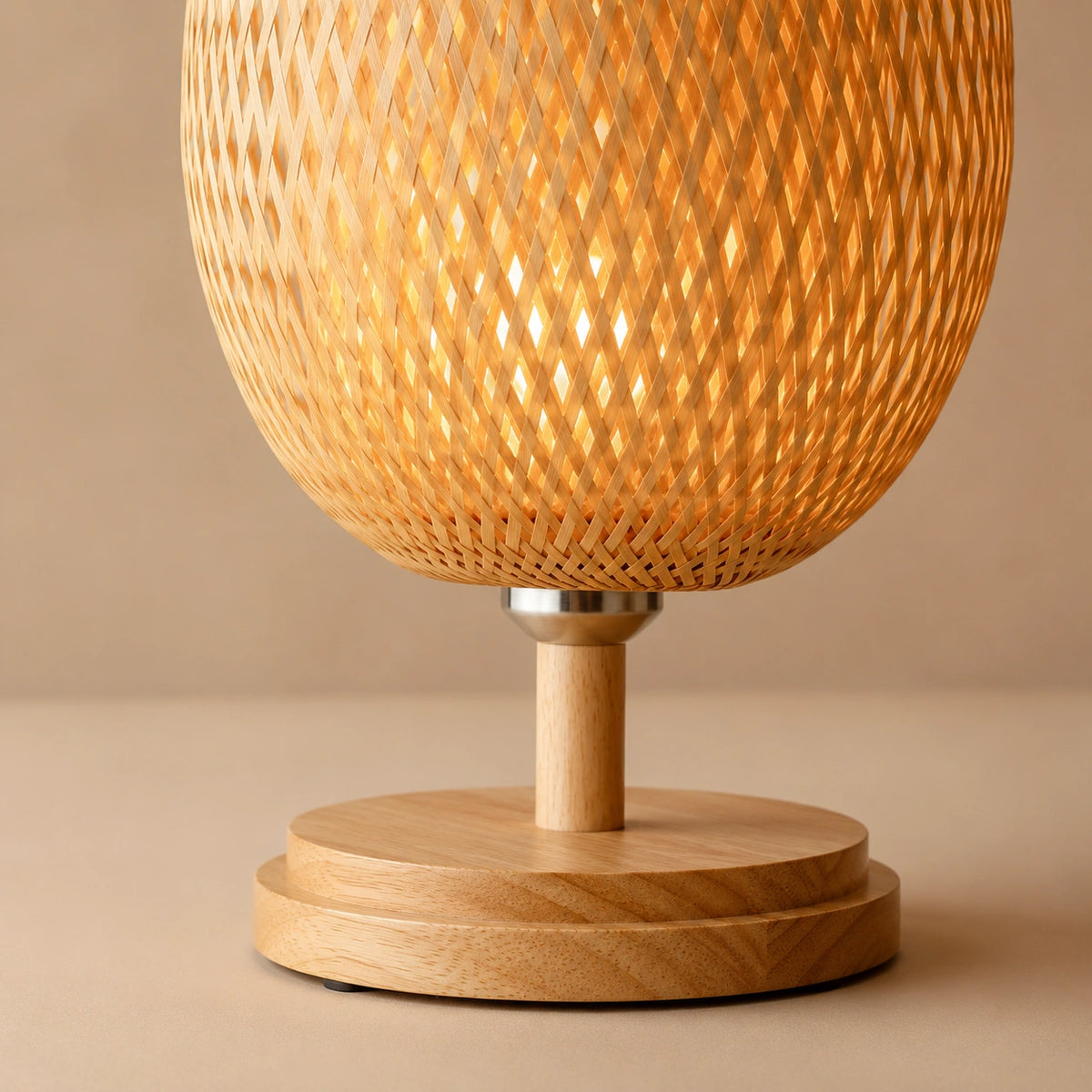 Lampe de chevet bohème bambou
