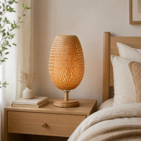 Lampe de chevet bohème bambou