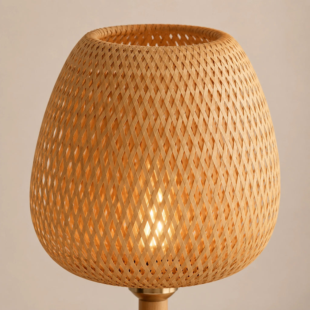 Lampe de chevet bohème bambou