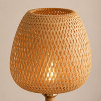 Lampe de chevet bohème bambou