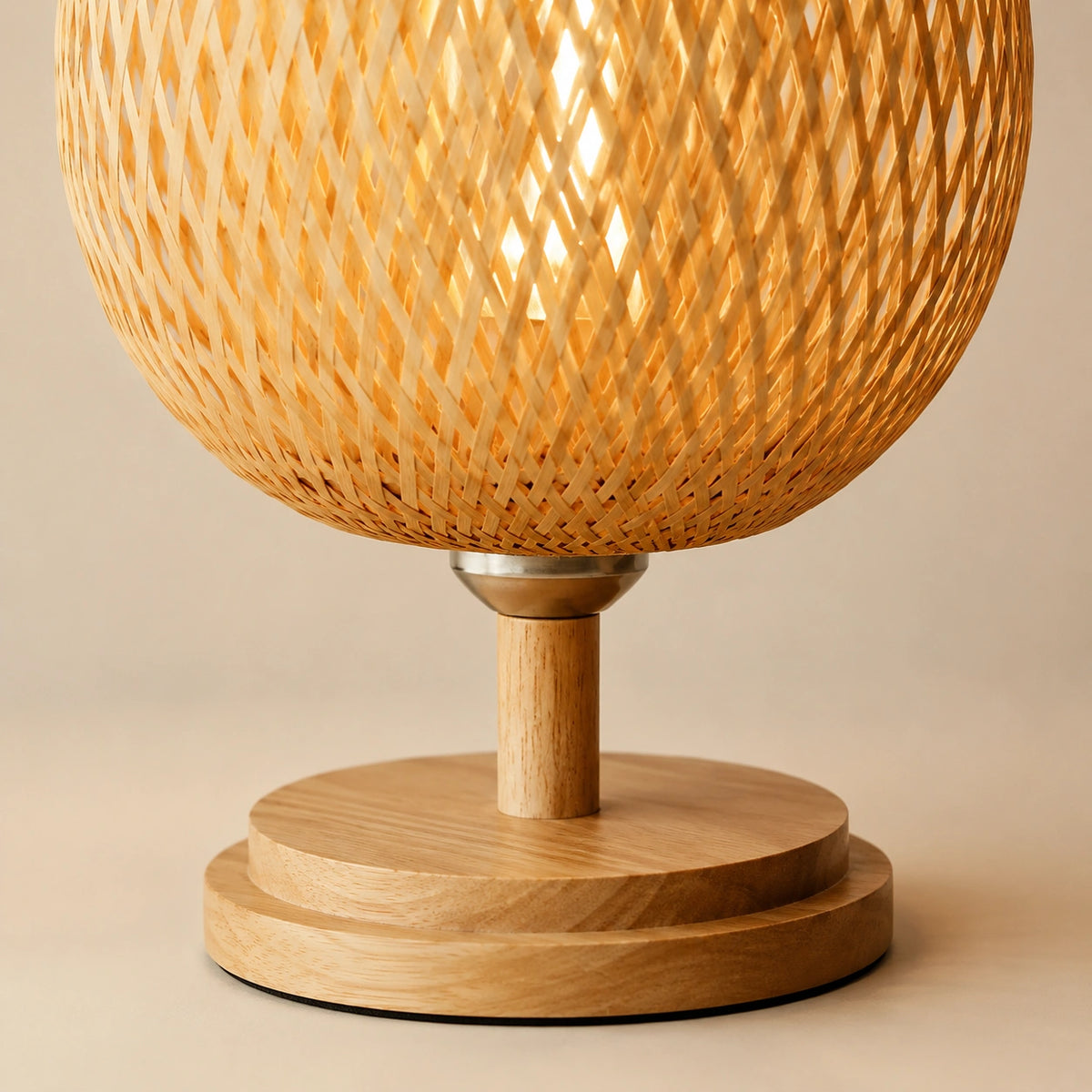 Lampe de chevet bohème bambou
