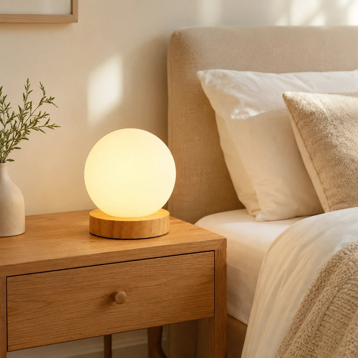 Lampe de chevet boule