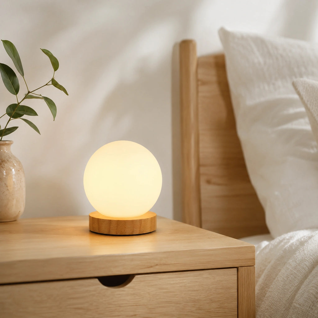 Lampe de chevet boule