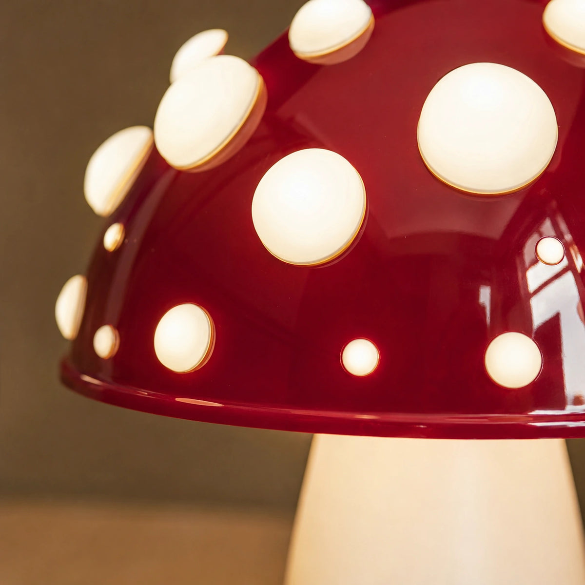 Lampe de chevet champignon Amanite