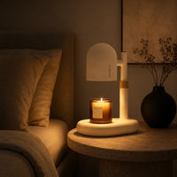 Lampe de chevet originale support bougie