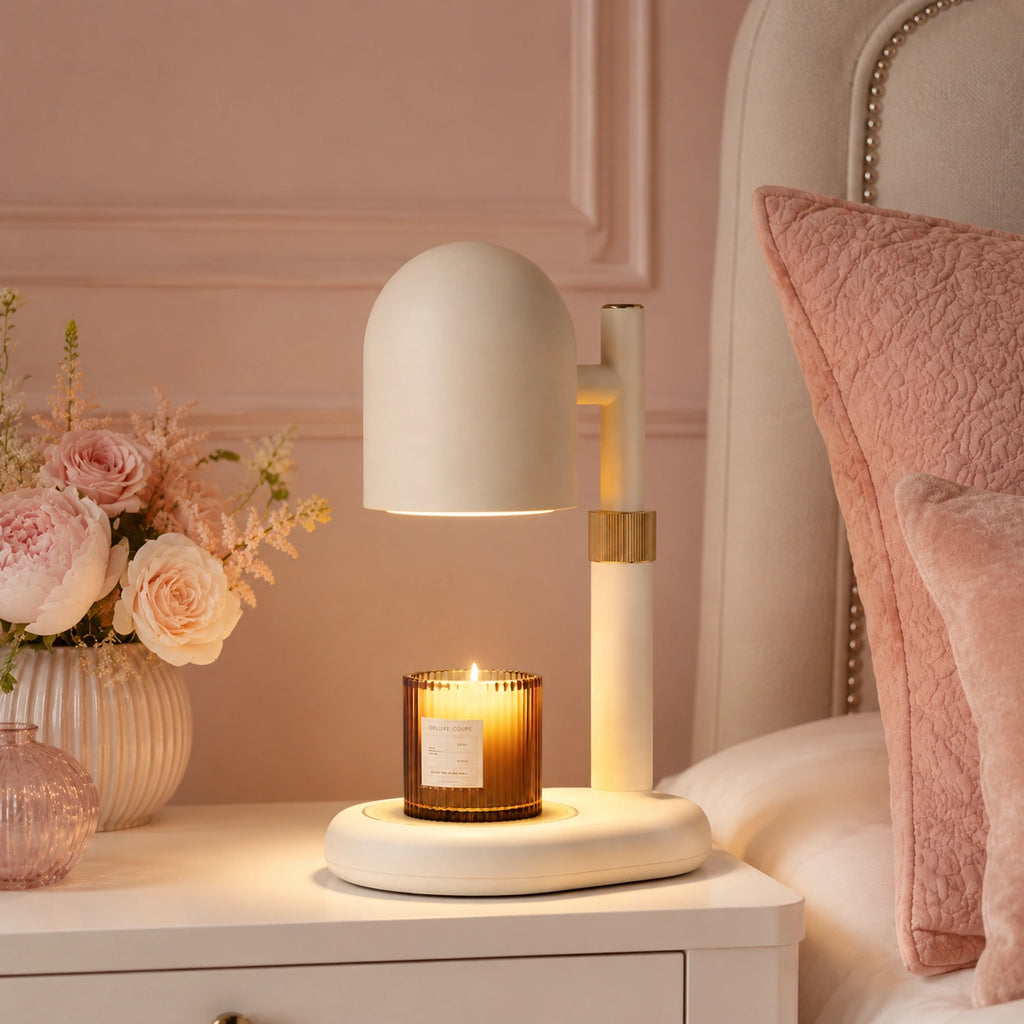 Lampe de chevet originale support bougie