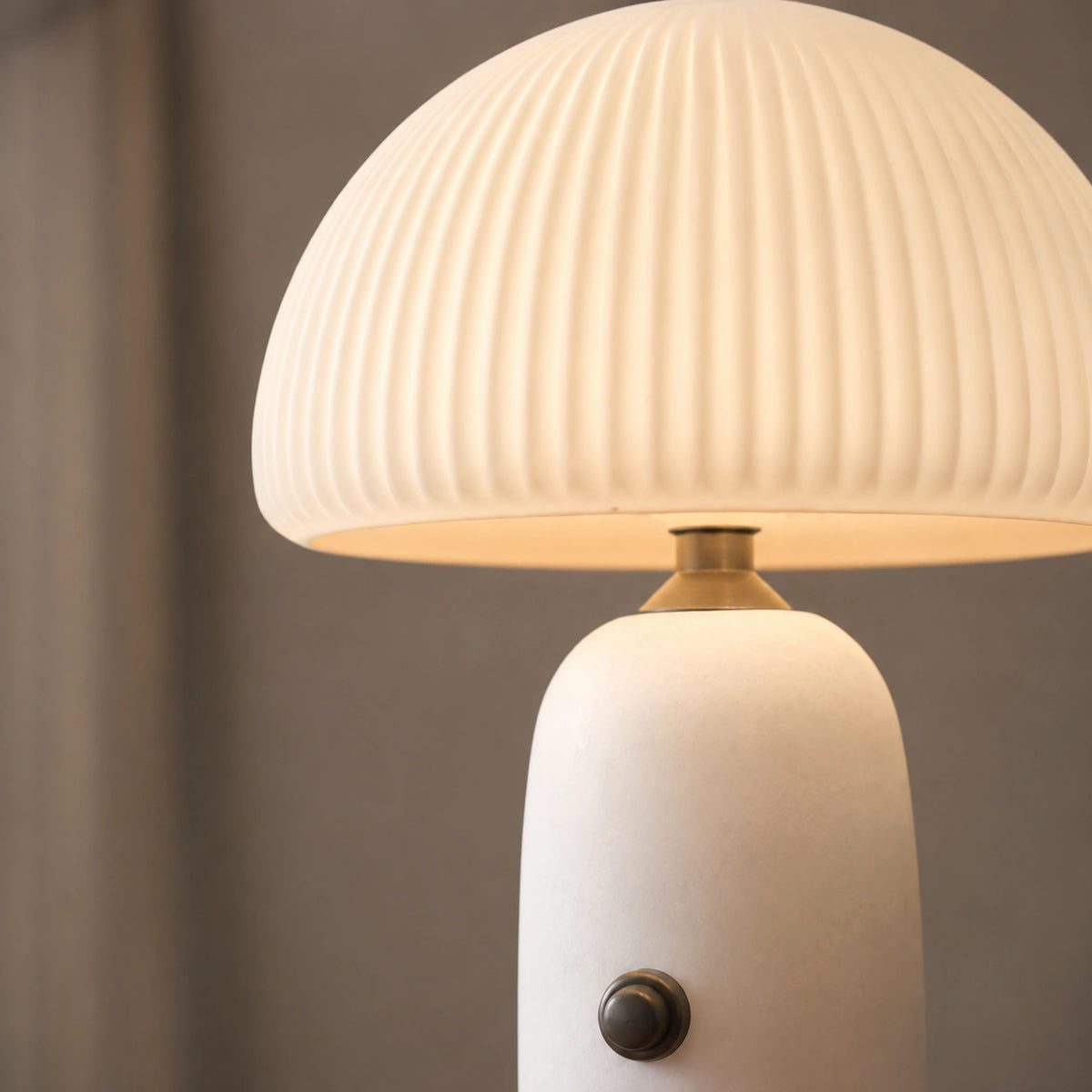 Lampe de chevet en Marbre Blanc
