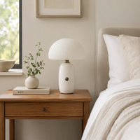 Lampe de chevet en Marbre Blanc