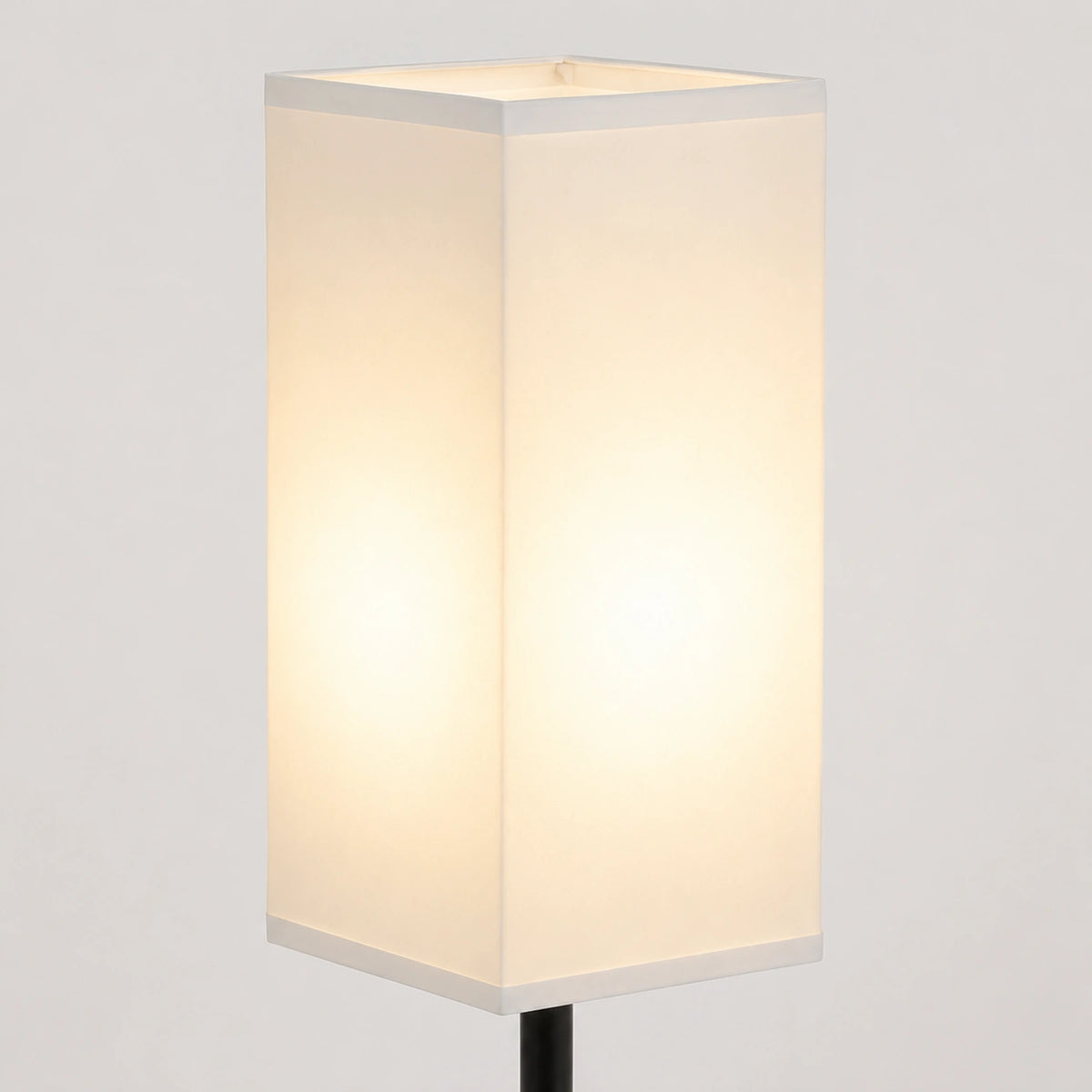Lampe de chevet Tissu Blanc rectangle