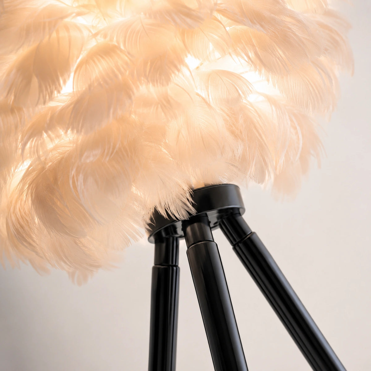 Lampe de chevet Originale à Plume LED