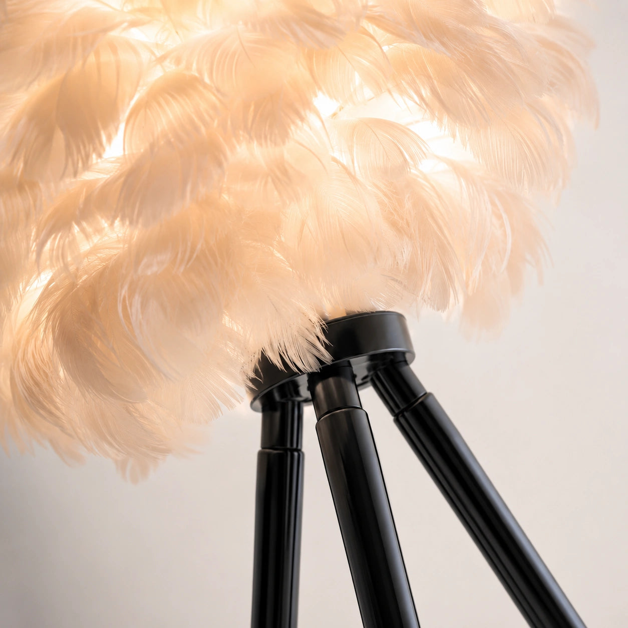 Lampe de chevet Originale à Plume LED