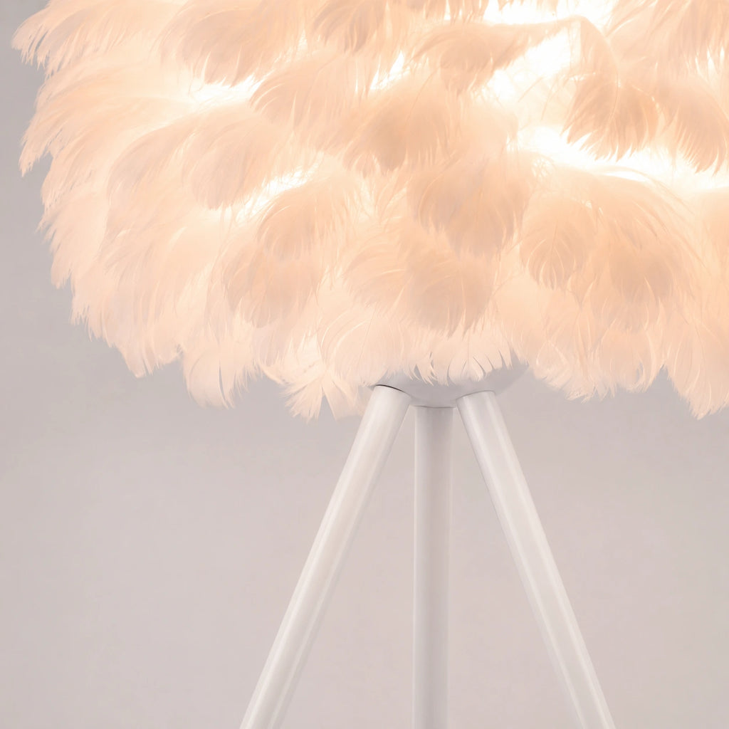 Lampe de chevet Originale à Plume LED