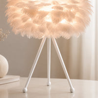 Lampe de chevet Originale à Plume LED