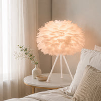 Lampe de chevet Originale à Plume LED