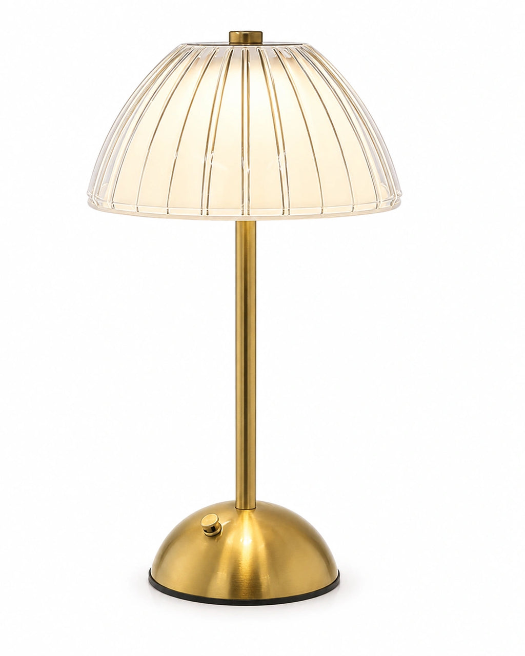 Lampe de chevet en Laiton et abat-jour tissu