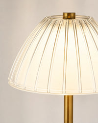 Lampe de chevet en Laiton et abat-jour tissu