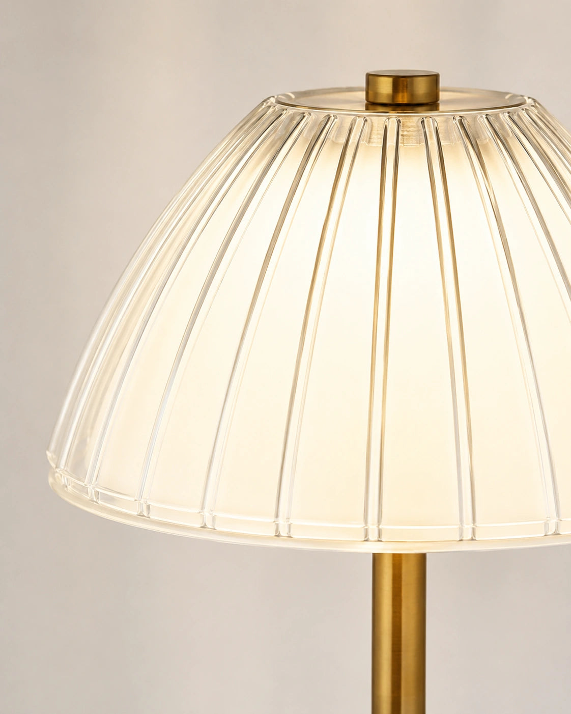 Lampe de chevet en Laiton et abat-jour tissu