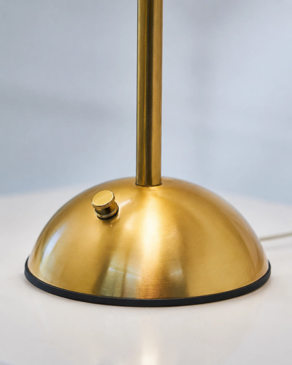 Lampe de chevet en Laiton et abat-jour tissu