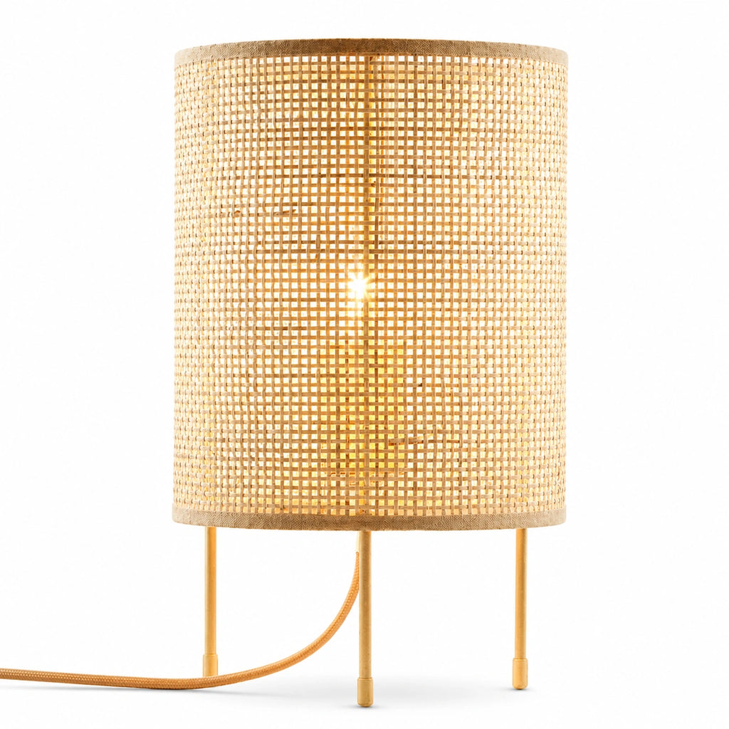 Lampe de chevet en Osier à trois pieds