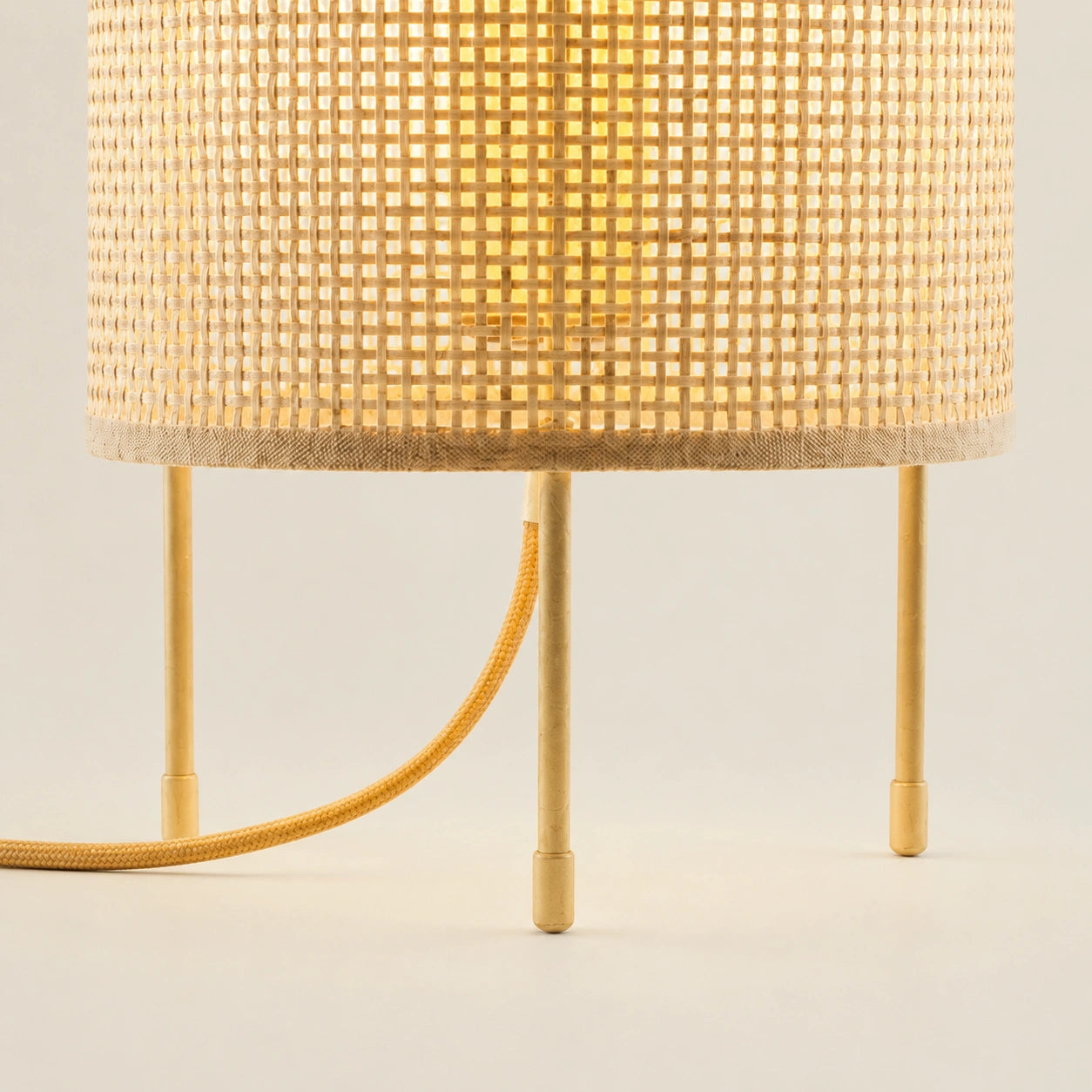 Lampe de chevet en Osier à trois pieds